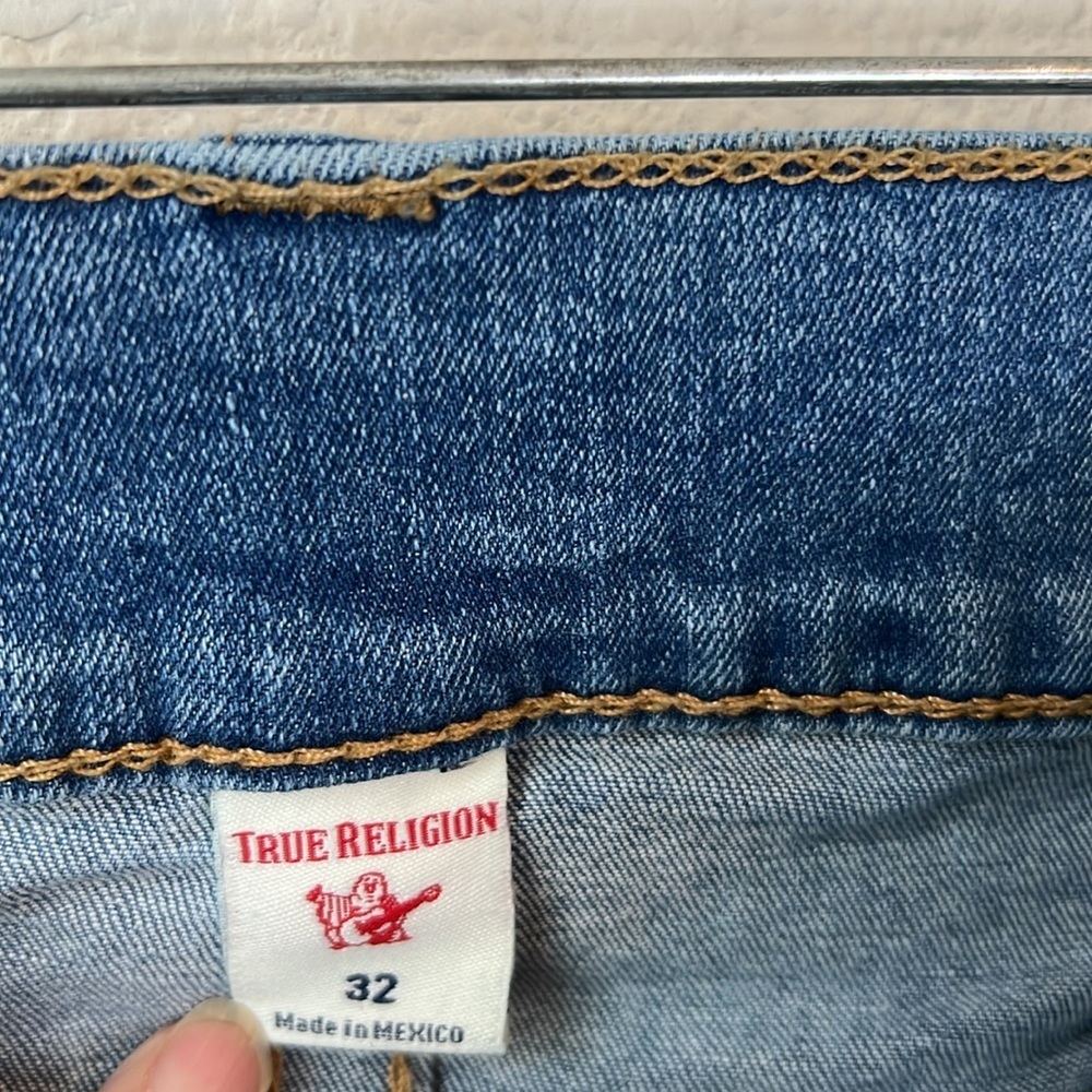 True Religion Ricky Straight Zip Fly Jeans Size 32 - Picture 7 of 10